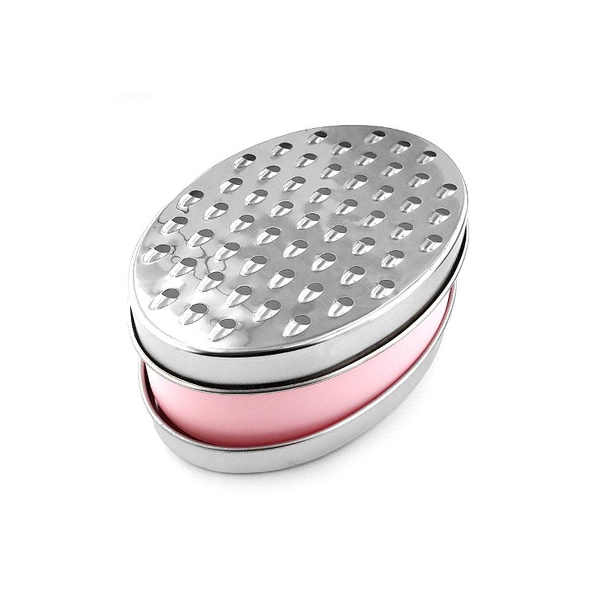 Stainless Steel Kitchen Cheese Grater with Container Storing Fruits Cheese Box - Green