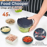 Garlic Press Chopper Slicer Hand Presser Grinder Crusher Home Kitchen Tools Use - 600ml
