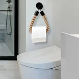 Black Wall Mounted Paper Towel Holder Hanging Roll Dispenser Kitchen Storage