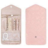 Periea Travel Jewellery Roll -Jewellery Travel Pouch Portable Case Box Organiser - Black