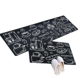 45x180cm Kitchen Mat Non-Slip Waterproof Pvc Floor Rug Carpet Anti-Oil Easy Clean - Kitchen