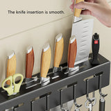 Stainless Steel Kitchen Utensil Storage Rack Organiser Knife Pan Holder Shelves