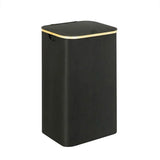 Bathroom Laundry Basket Large Clothes Hamper Dirty Laundry Storage Organizer - Black