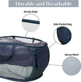 Large Folding Laundry Basket Collapsible Storage Organizer Dirty Clothes Hamper - Green