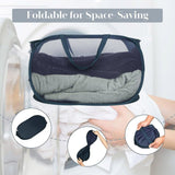 Large Folding Laundry Basket Collapsible Storage Organizer Dirty Clothes Hamper - Green