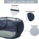 Large Folding Laundry Basket Collapsible Storage Organizer Dirty Clothes Hamper - White