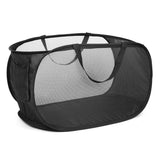 Large Folding Laundry Basket Collapsible Storage Organizer Dirty Clothes Hamper - White