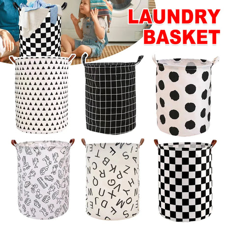 Foldable Laundry Basket Dirty Clothes Hamper Toy Storage Organizer Storage Bin - Cars