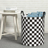 Foldable Laundry Basket Dirty Clothes Hamper Toy Storage Organizer Storage Bin - English Letters