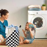 Foldable Laundry Basket Dirty Clothes Hamper Toy Storage Organizer Storage Bin - English Letters
