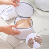 5pcs Zipper Mesh Laundry Bags Set Clothes Washing Organiser for Delicates - Grey