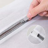 5pcs Zipper Mesh Laundry Bags Set Clothes Washing Organiser for Delicates - Grey