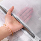 5pcs Zipper Mesh Laundry Bags Set Clothes Washing Organiser for Delicates - Pink