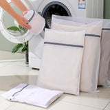 5pcs Zipper Mesh Laundry Bags Set Clothes Washing Organiser for Delicates - Pink