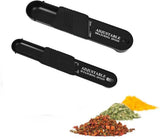 2PCS Adjustable ml Gram Plastic Measuring Spoon Scale Kitchen For Metering Spoon - Black