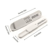 2PCS Adjustable ml Gram Plastic Measuring Spoon Scale Kitchen For Metering Spoon - White
