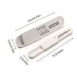 2PCS Adjustable ml Gram Plastic Measuring Spoon Scale Kitchen For Metering Spoon - White