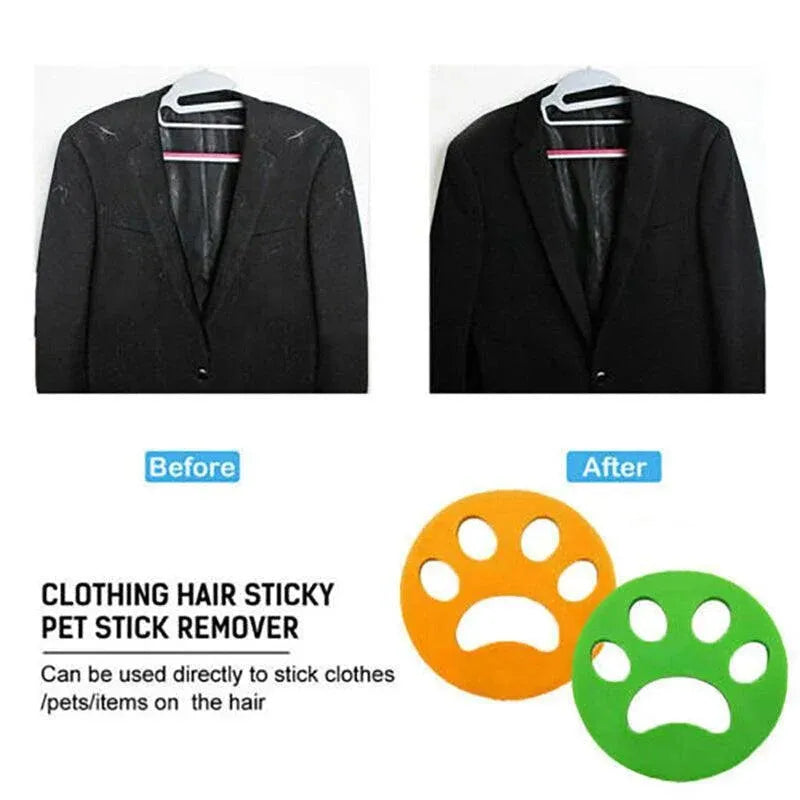 2/4PCS Pet Hair Remover Cat Fur Dog Hair Lint Catcher From Laundry Washing Machine - 2xFlower (Yellow+Green)