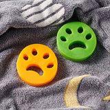 2/4PCS Pet Hair Remover Cat Fur Dog Hair Lint Catcher From Laundry Washing Machine - 2xFlower (Yellow+Green)