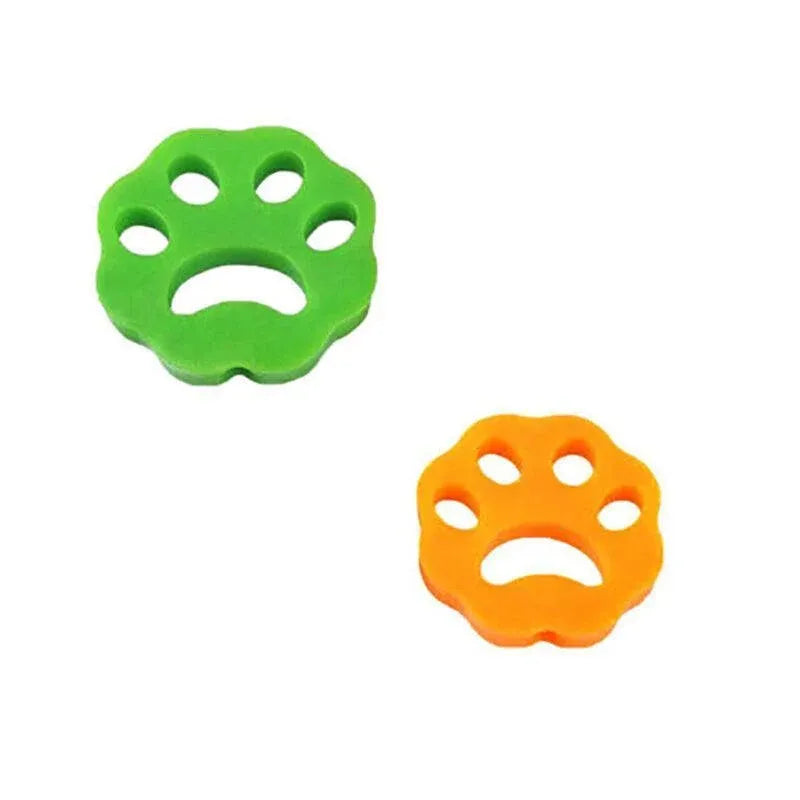 2/4PCS Pet Hair Remover Cat Fur Dog Hair Lint Catcher From Laundry Washing Machine - 2xFlower (Yellow+Green)