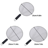 Stainless Steel Mesh Cover Anti Scald Filter Screen Anti Splash Lid For Kitchen - 29cm