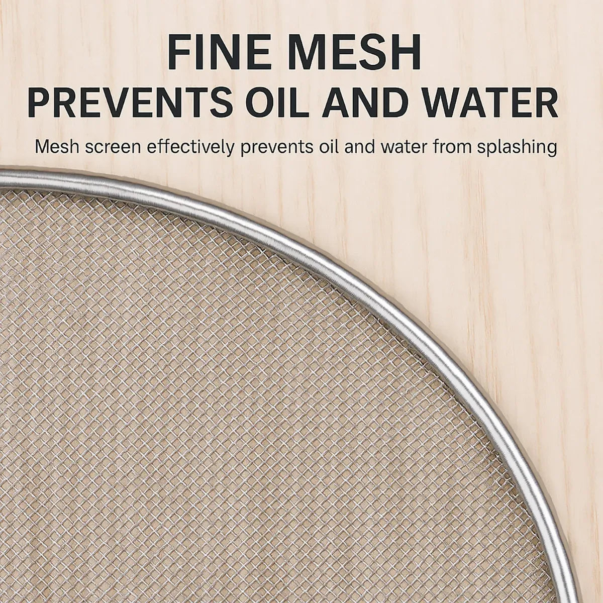 Stainless Steel Mesh Cover Anti Scald Filter Screen Anti Splash Lid For Kitchen - 29cm