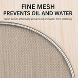 Stainless Steel Mesh Cover Anti Scald Filter Screen Anti Splash Lid For Kitchen - 29cm