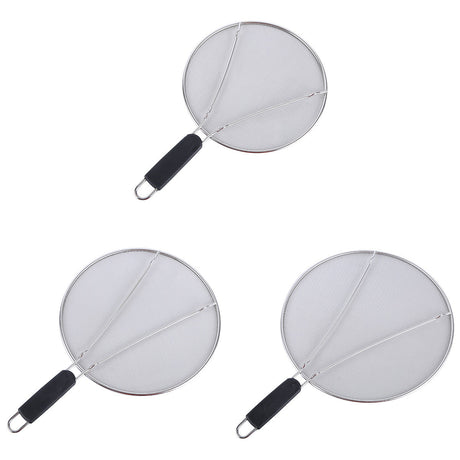 Stainless Steel Mesh Cover Anti Scald Filter Screen Anti Splash Lid For Kitchen - 29cm