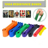 Heavy Duty Resistance Yoga Band Loop Exercise Fitness Workout Band Gym Band - Purple 35-85 lbs (32mm*2080mm)