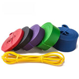 Heavy Duty Resistance Yoga Band Loop Exercise Fitness Workout Band Gym Band - Blue 125-170 lbs (64mm*2080mm)