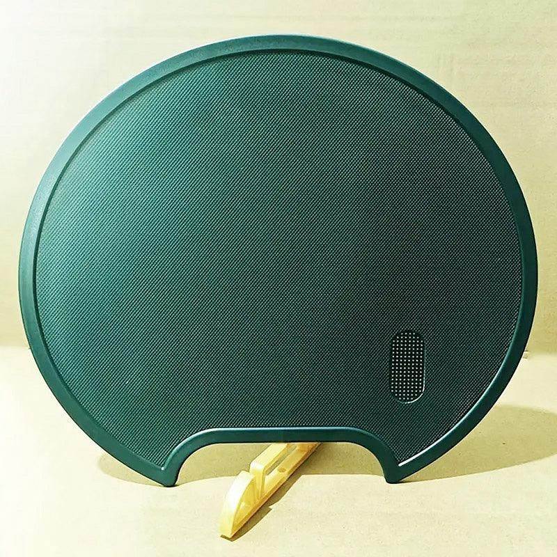 Round Green Plastic Kitchen Chopping Board Household Food Cutting Board Tool - 35cm