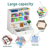 Office Desk Organizer Storage Drawer Pen Pencil Holder DIY Case Storage Rack