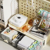 Desktop Storage Box Drawer Organizer Hole Plate Shelf Sub Storage Solution