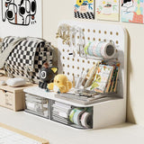 Desktop Storage Box Drawer Organizer Hole Plate Shelf Sub Storage Solution