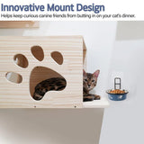 Stainless Steel Pet Bowl Hanging Cat Food Water Bowl Durable for Dogs and Cats - Black-12cm