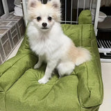 Small Sofa Chair Couch for Living Room Family Pet Furniture Comfortable Seat - White