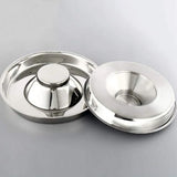 2pcs Stainless Steel Dog Cat Slow Feeder Pet Food Bowl Non-Slip Stop Eating Dish