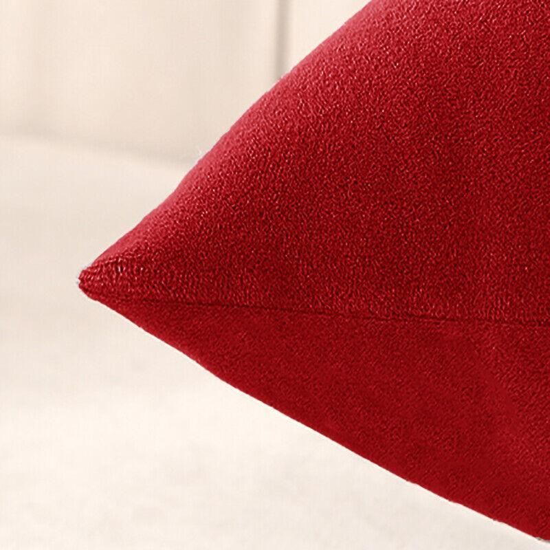 40x40cm Multicoloured Plain Solid Colour Cushion Cover Covers Decorative Pillow Case - Dark Purple