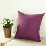 40x40cm Multicoloured Plain Solid Colour Cushion Cover Covers Decorative Pillow Case - Green