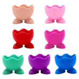 7PCS Breakfast Serving Cups Holders Set Boiled Egg Kitchen Silicone Egg Cup