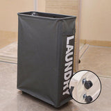 Large Foldable Laundry Washing Clothes Storage Bag Hamper Basket Bin Organiser - Navy