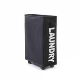 Large Foldable Laundry Washing Clothes Storage Bag Hamper Basket Bin Organiser - Navy