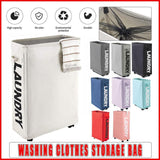 Large Foldable Laundry Washing Clothes Storage Bag Hamper Basket Bin Organiser - Purple