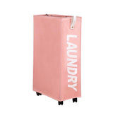 Large Foldable Laundry Washing Clothes Storage Bag Hamper Basket Bin Organiser - Purple