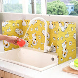 Kitchen Oil Splash Guard Wall Foil Protector Stove Cover Removable Baffle Screen - Red
