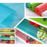4PCS Cuttable Kitchen Anti-slip Mat Anti-fouling Refrigerator Drawer Liner Mat - White
