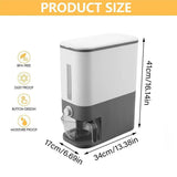 12Kg Automatic Grain Dispenser Cereal Rice Storage Box Kitchen Food Container