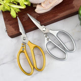 2X Japanese Heavy Duty Stainless Steel Kitchen Scissors Shears Fish Chicken Bone - 2pcs Silver