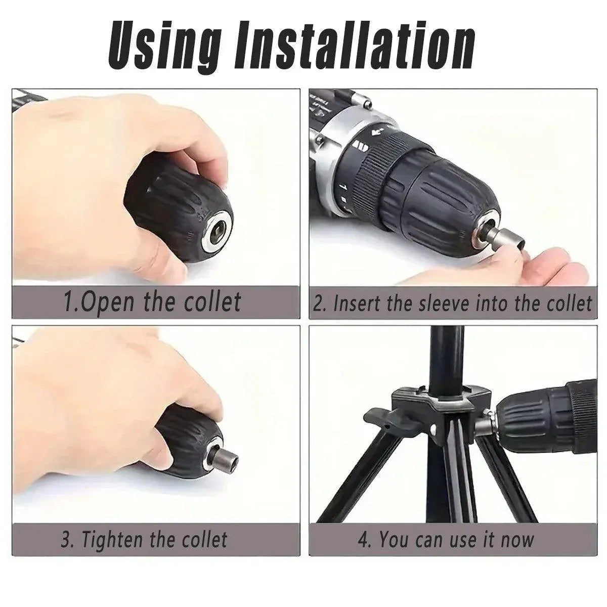 14PCS Hexagonal Handle Electric Screwdriver Set with Bits Drill Power Tool Kit