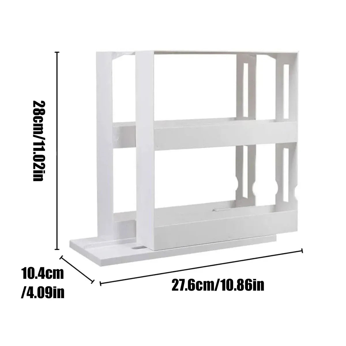 Slide Cabinet Organiser Rack Storage Pantry Kitchen Shelf Spice Jars Can Holder